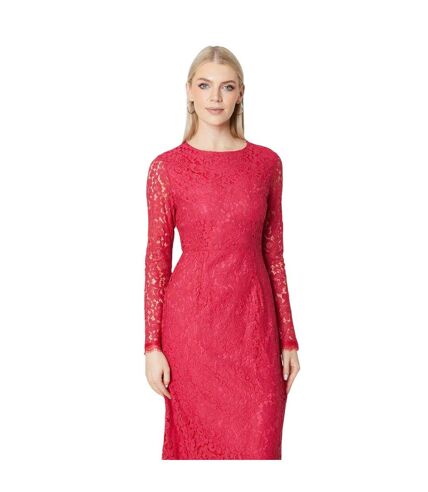 Robe fourreau femme framboise Principles