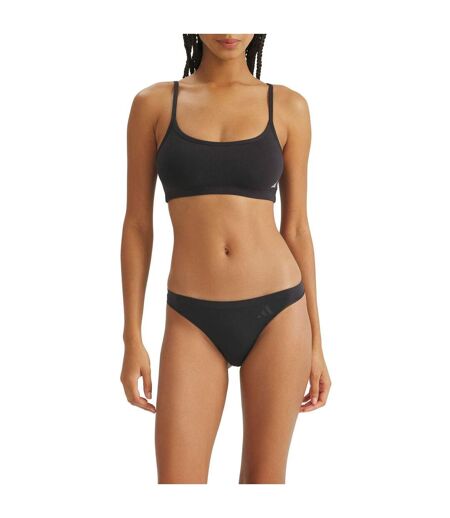 Lot De 3  Strings Femme Noir Adidas