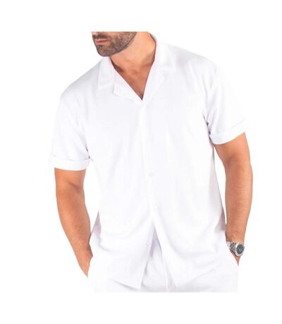 Chemise manches courtes blanche homme paname brothers - xs