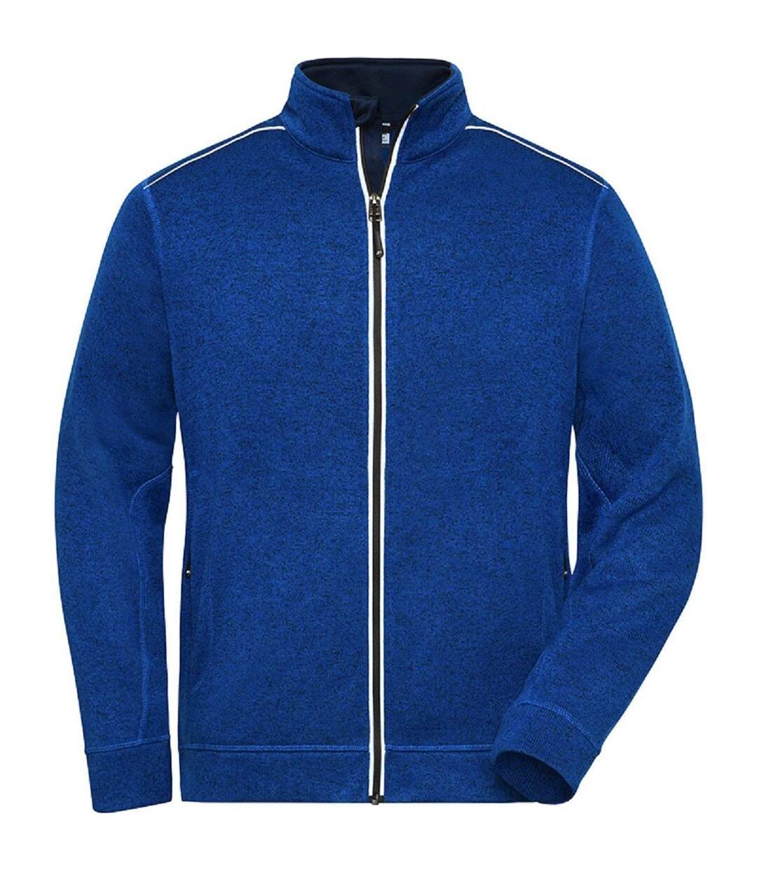 Veste zippée polaire workwear GRANDES TAILLES - homme - JN898C - bleu roi foncé