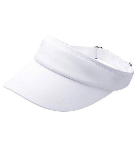 Beechfield Unisex Sports Visor / Headwear (Pack of 2) (White) - UTRW6706