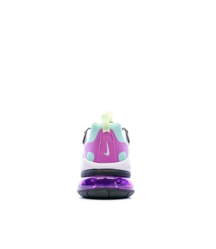 Air Max 270 React Baskets Gris Vert Violet femme Nike