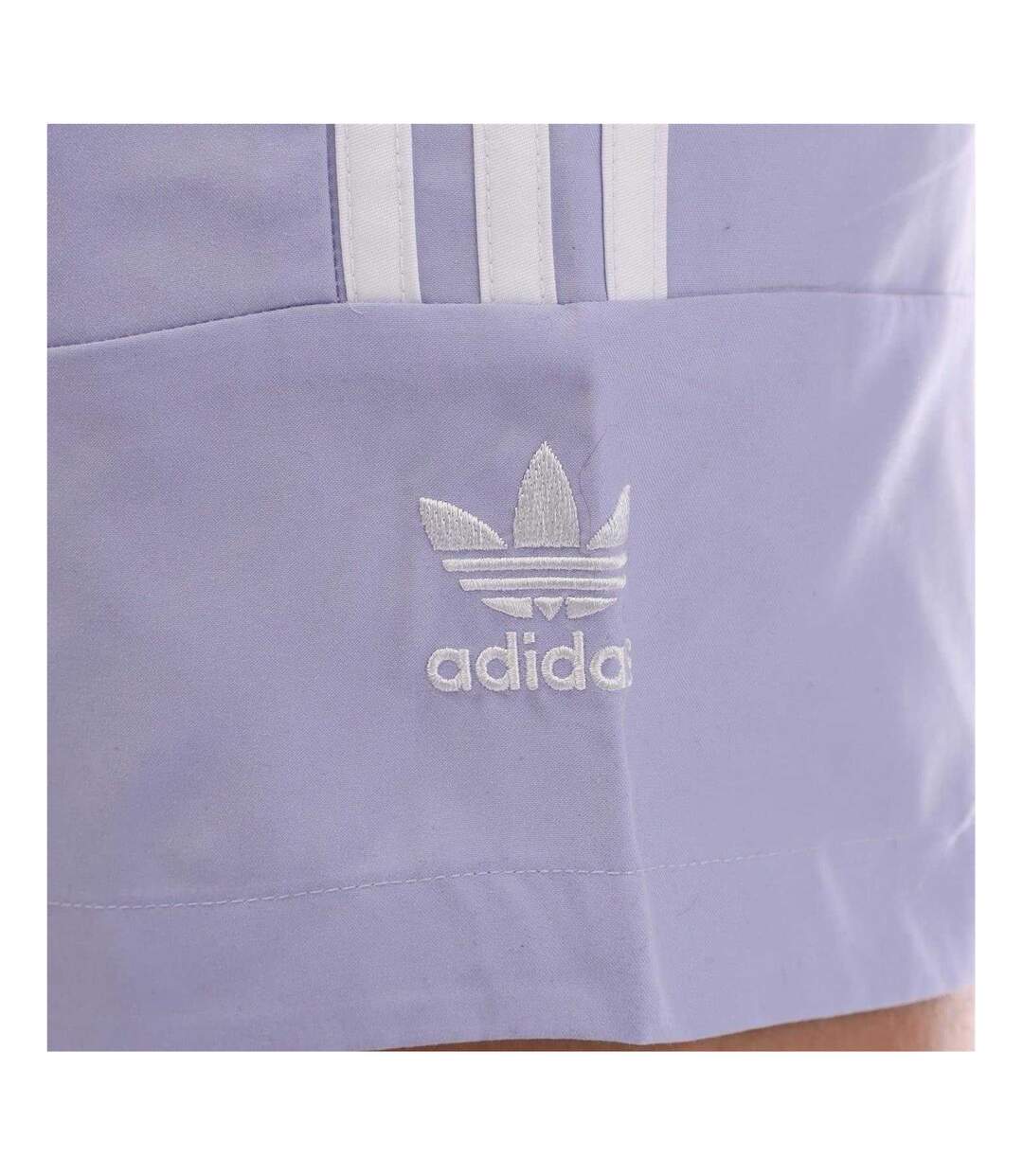 Mens 3 Stripes Swim Shorts Purple Adidas-3