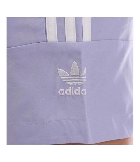 Mens 3 Stripes Swim Shorts Purple Adidas