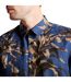 Unisex Adult Belmar Linen Blend Short-sleeved Shirt Navy Ted Baker-3