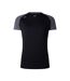 Womens/ladies Elite Training T-shirt Black Magnet Marl Canterbury-2