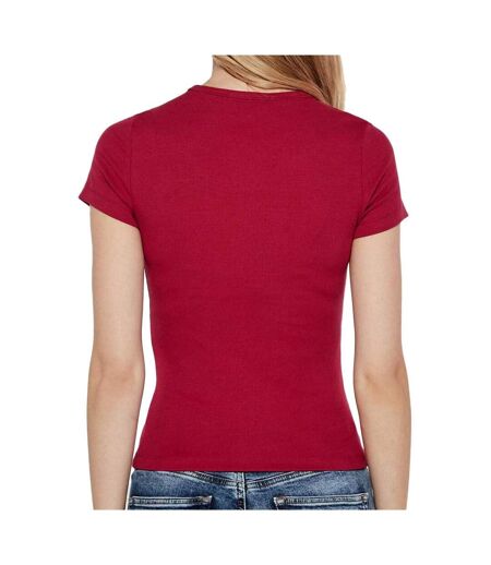 T-Shirt rose foncé femme tommy hilfiger badge - l