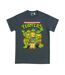 T-shirt Classic Adulte Charbon Teenage Mutant Ninja Turtles-1