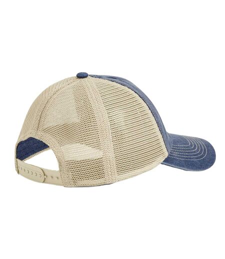 Casquette Trucker Motif/style Rétro Adulte Vieux Denim Beige Gris Beechfield
