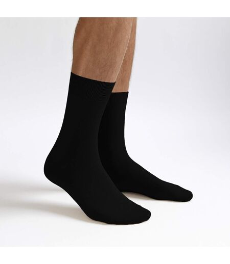 4 Pairs Mens Bamboo Sensory Socks - Soft Seamless All Day Comfort Socks