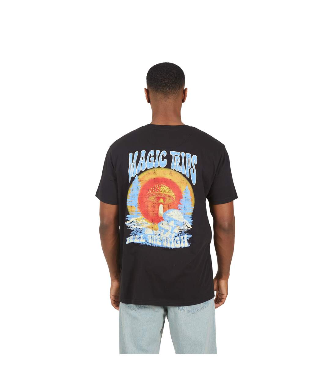 T-shirt Homme Noir Vif Brave Soul-2