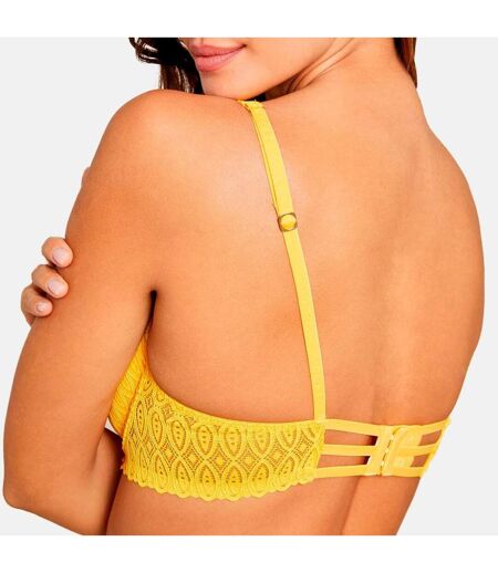 Soutien-gorge ampliforme coque moulée jaune Jeanne