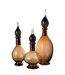 Vase Bouchon Fiole en Verre Jo 40cm Marron-3