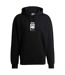 Mens Pull Over Hoodie Black Hugo-2