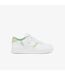 Baskets T-clip Femme Blanc Vert Lacoste-1