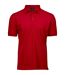 Mens Luxury Stretch Polo Shirt Red Tee Jays-1