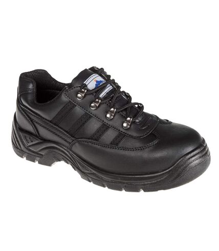 Portwest Mens Steelite Leather Safety Trainers (Black) - UTPW337