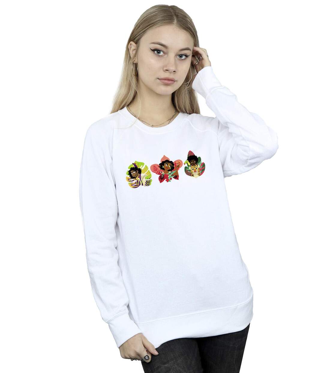 Disney Womens/Ladies Encanto Family Line Sweatshirt (Blanc) - UTBI16947-2