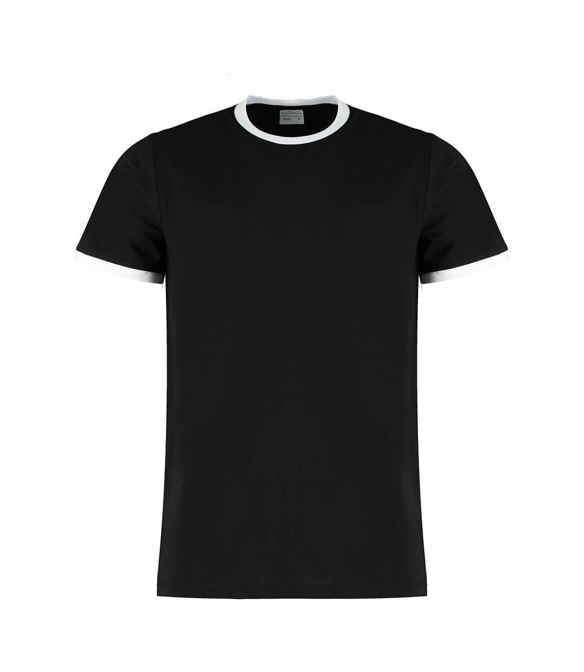 Kustom Kit - T-shirt RINGER - Homme (Noir / blanc) - UTBC4781