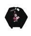 Disney Sweatshirt Love Heart Minnie Mouse Womens/Ladies (Noir) - UTBI27694-1