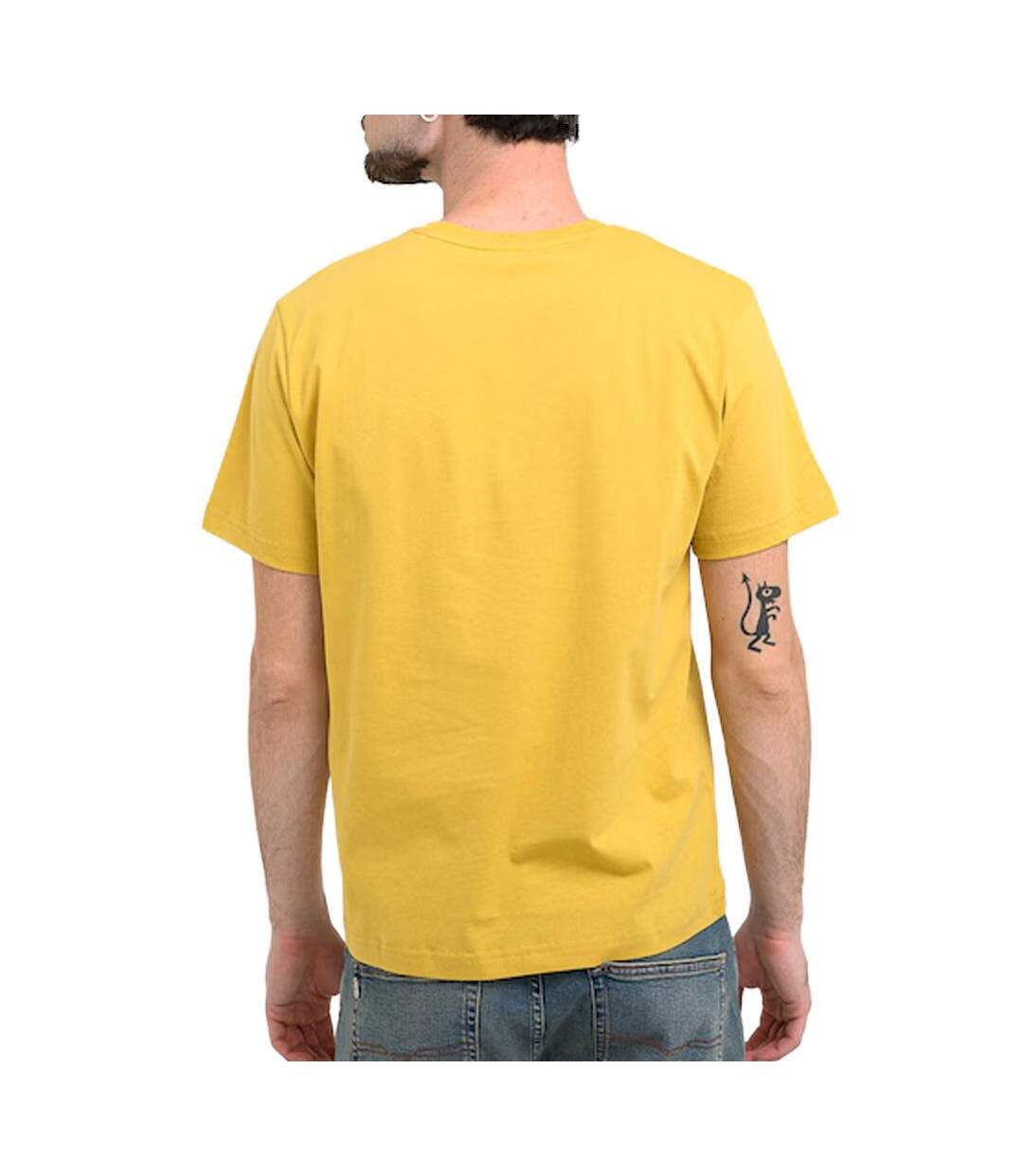 T-Shirt jaune homme pepe jeans original-2