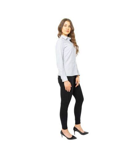 Chemisier Oxford Femme Gris Di Selentino