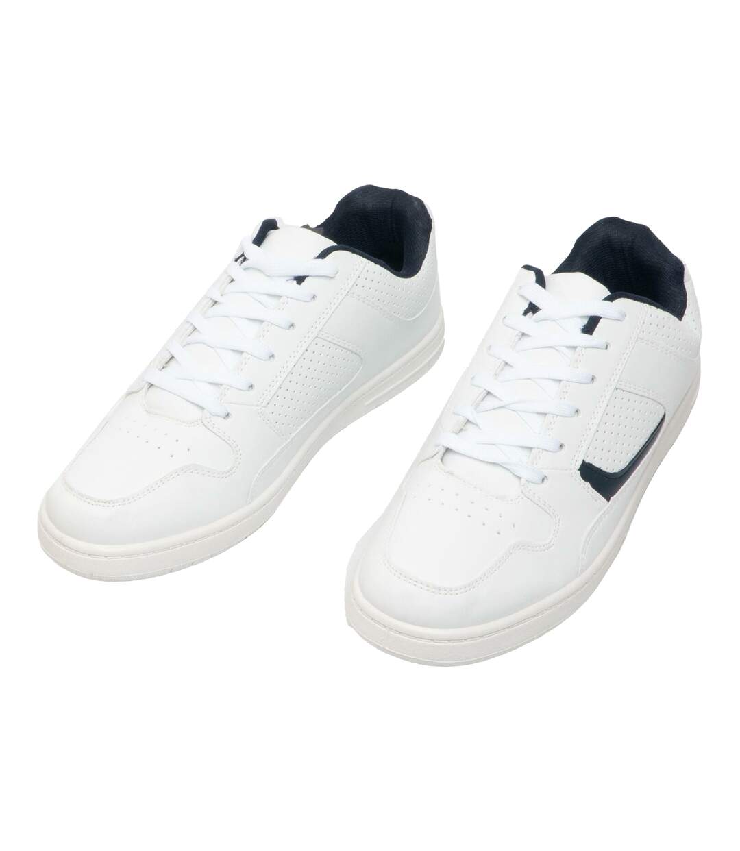 Euston baskets homme blanc/bleu marine Dek-3