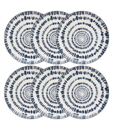 Lot de 6 Assiettes Plates Umami Rayon 26cm Bleu