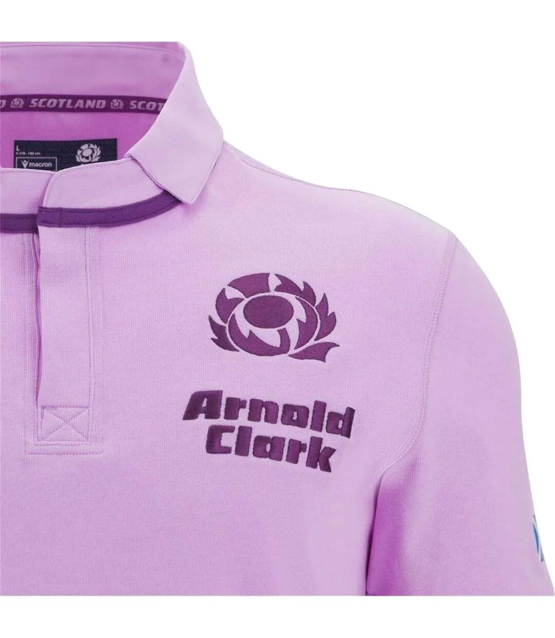 Polo Motif/style Macron 25/26 Homme Blanc Scotland RU-3