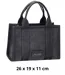 Sac shopping femme noir DAVID JONES, élégant et pratique, avec strass-1