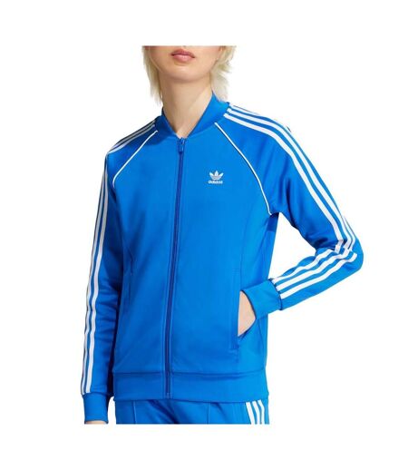 Veste bleu femme adidas track top