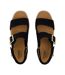 Womens/ladies Giana Sandals Black Toms-3