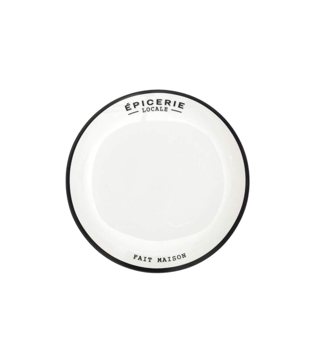 Lot de 6 Assiettes Plates Épicerie 20cm Blanc-1