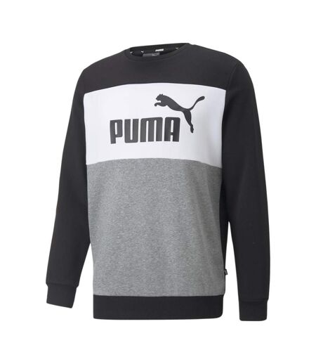 Sweat Noir/Blanc/Gris Homme Puma Colorblock - S