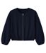 Womens/ladies Fitted Puffed Bomber Jacket Navy I Saw It First-1