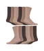 12 Pairs Mens Gentle Grip Top Diabetic Socks | Non Elastic Cotton Socks-1