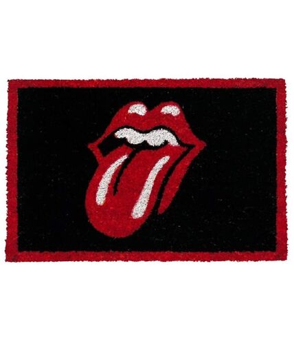 The Rolling Stones - Paillasson LIPS DOOR (Noir / rouge) (Taille unique) - UTBS2390