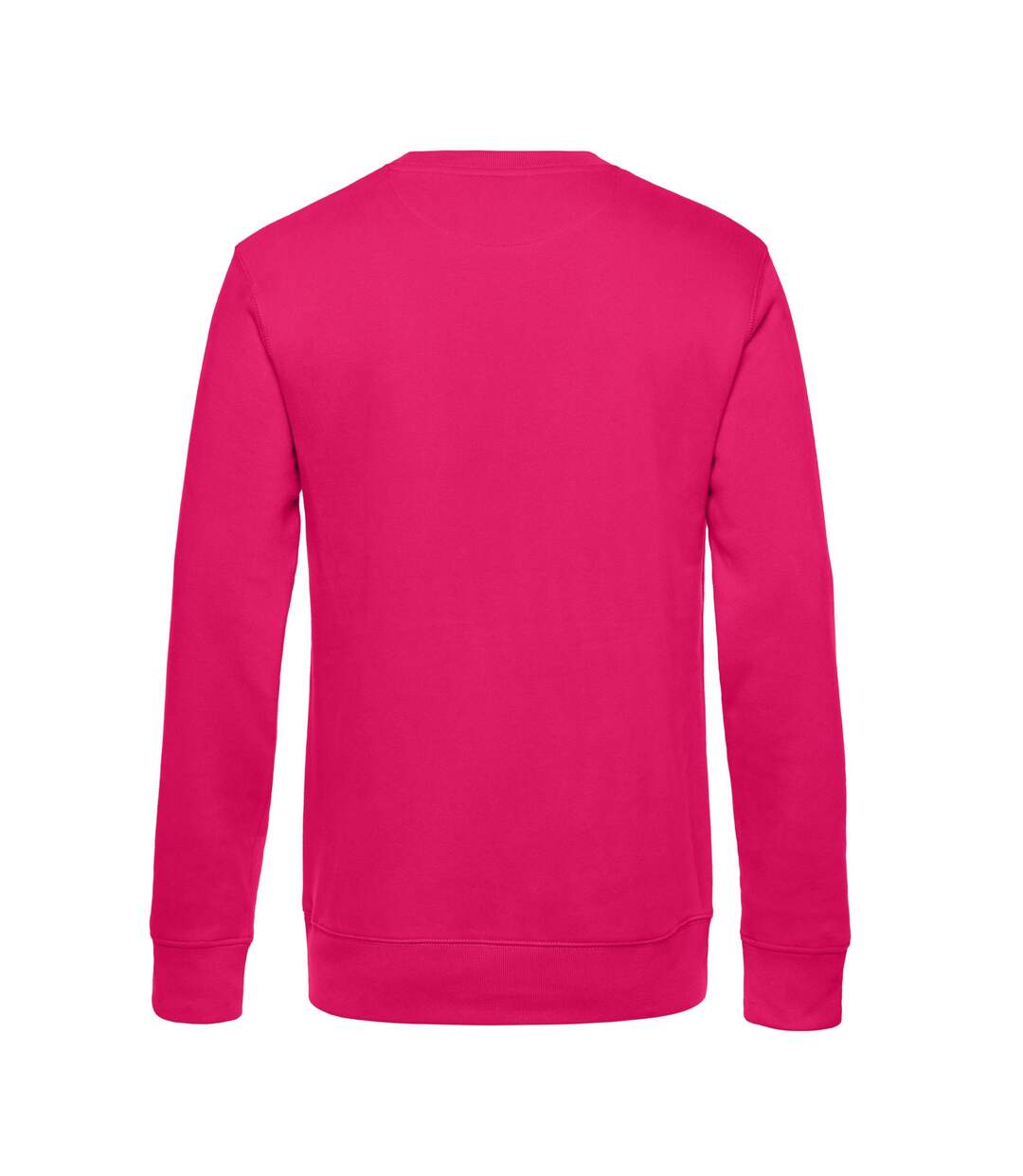 Mens king crew neck jumper magenta pink B&C