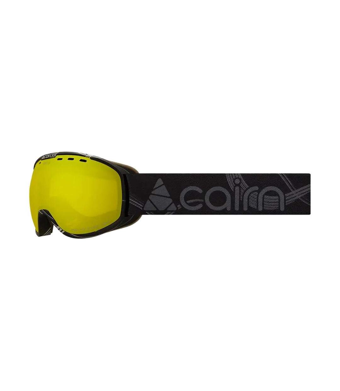 Masque de ski noir/jaune mixte  cairn omega-1