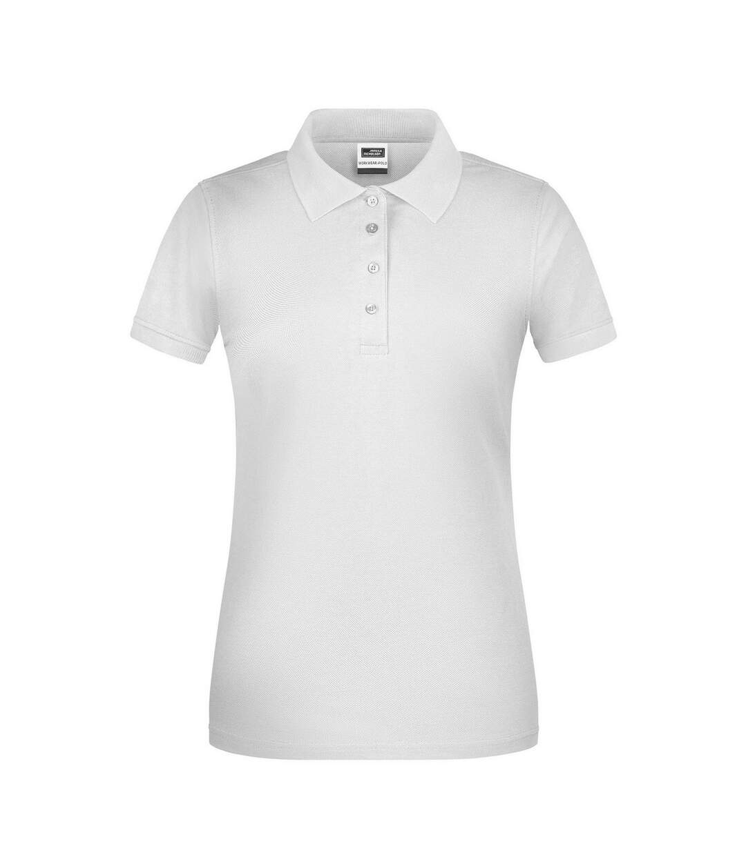 Polo Bio Workwear Femme Blanc James And Nicholson-1