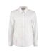 Womens/ladies Workplace Long Sleeve Oxford Blouse White Kustom Kit-1