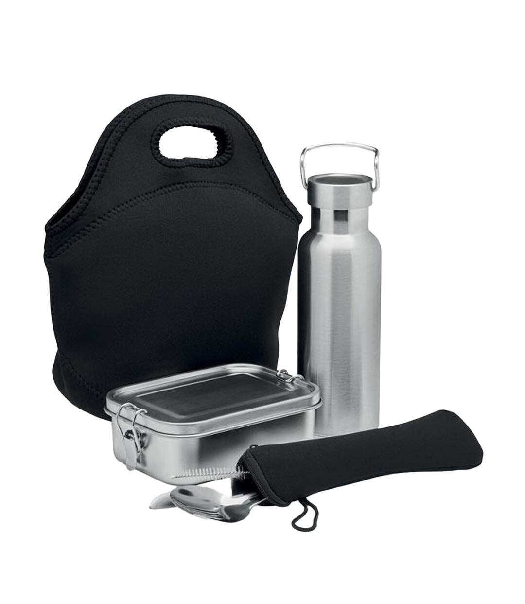 Ily lunch box set one size black MidOcean-1