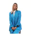 Womens/ladies Double-breasted Blazer Blue Hugo-1