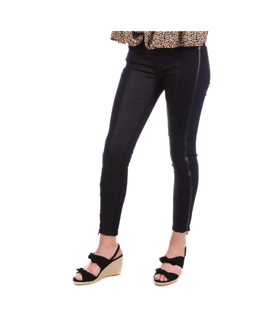 Jean skinny bleu foncé/noir femme g-star custom trason - w24-l32-1
