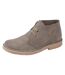 Roamers Mens Suede Leather Round Toe Desert Boot (Grey) - UTDF1783