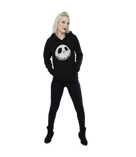 Disney Sweat à capuche à visages craquelés Nightmare Before Christmas Womens/Ladies (Noir) - UTBI4096