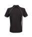 Polo Sport À Manches Courtes Homme Noir Gris Finden & Hales-2