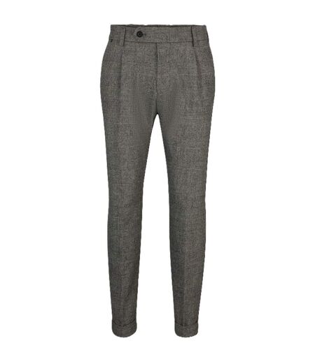 Mens Perin Pleated Trousers Black Boss