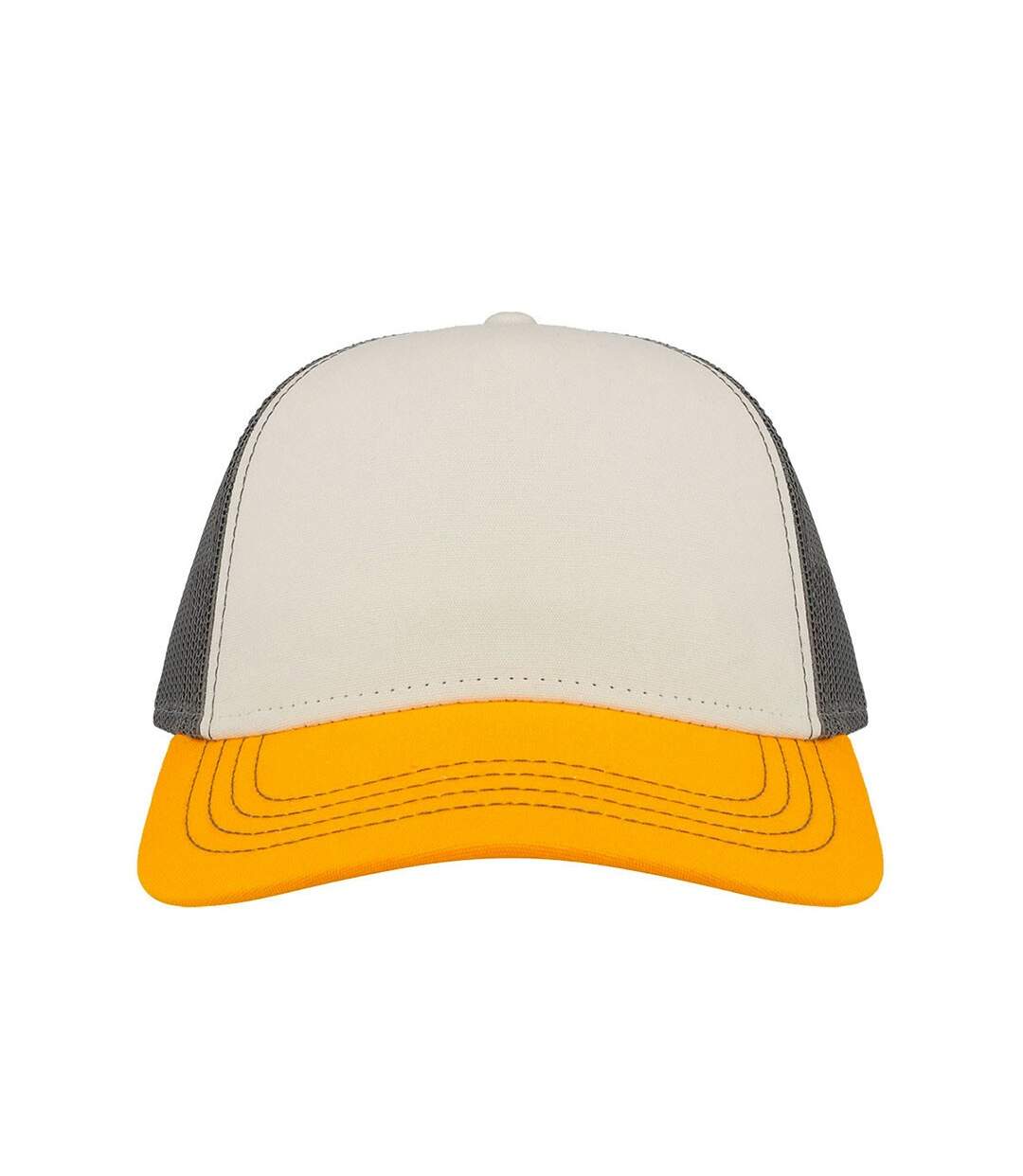 Casquette trucker rapper blanc / jaune / gris foncé Atlantis-3