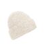 Beechfield Unisex Adult Ribbed Beanie (Almond Marl) - UTBC5088